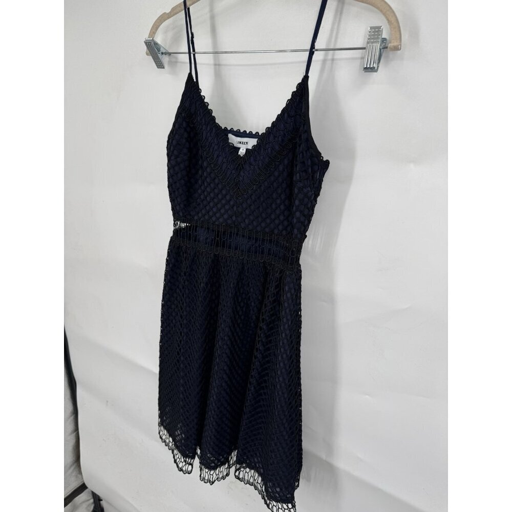 Likely Glencoe Fence Lace Sleeveless Dress Women‎ S V-neck and Exposed Waist - Picture 8 of 9